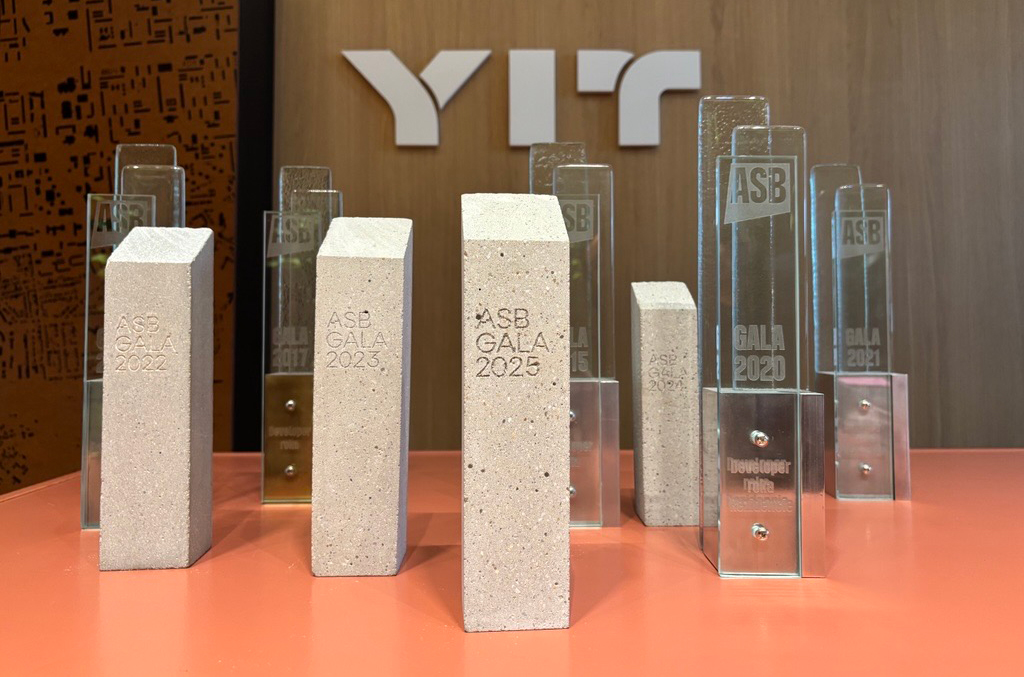 ASB GALA 2025: Spoločnosť YIT Slovakia opäť získala titul najlepší developer v segmente rezidenčného bývania