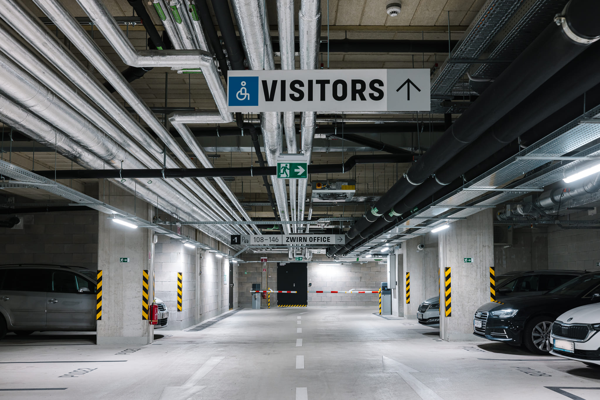 Podzemné parkovanie a bicykliareň