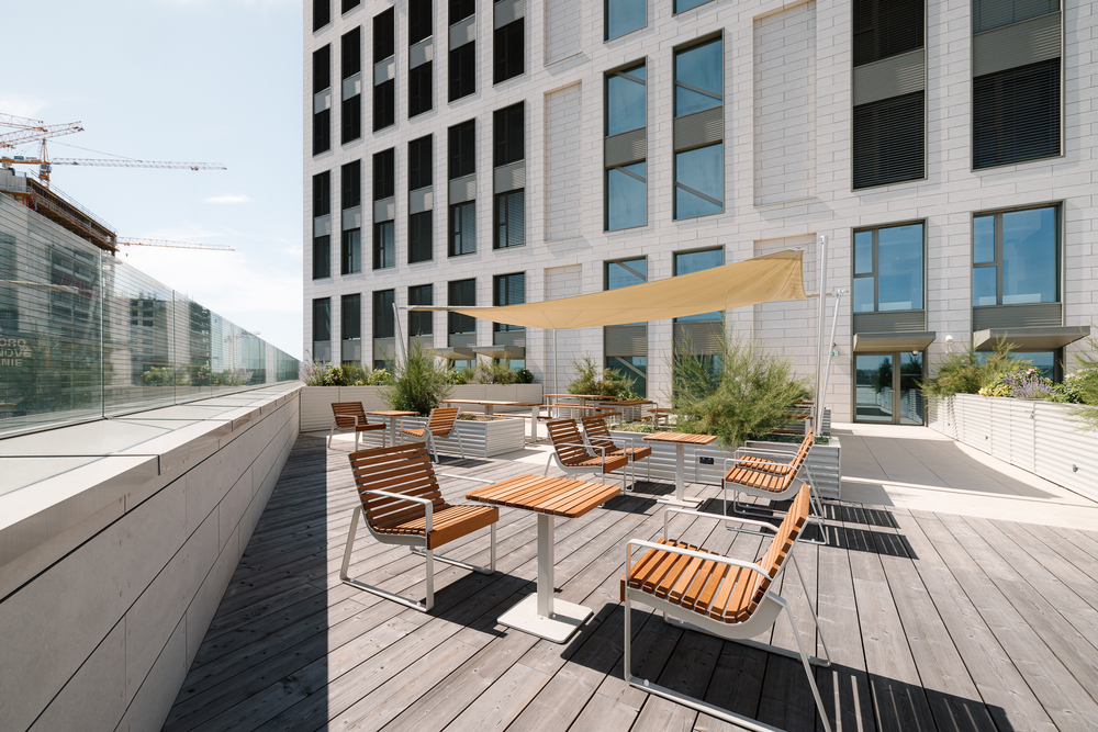 Spoločná terasa a vnútroblok