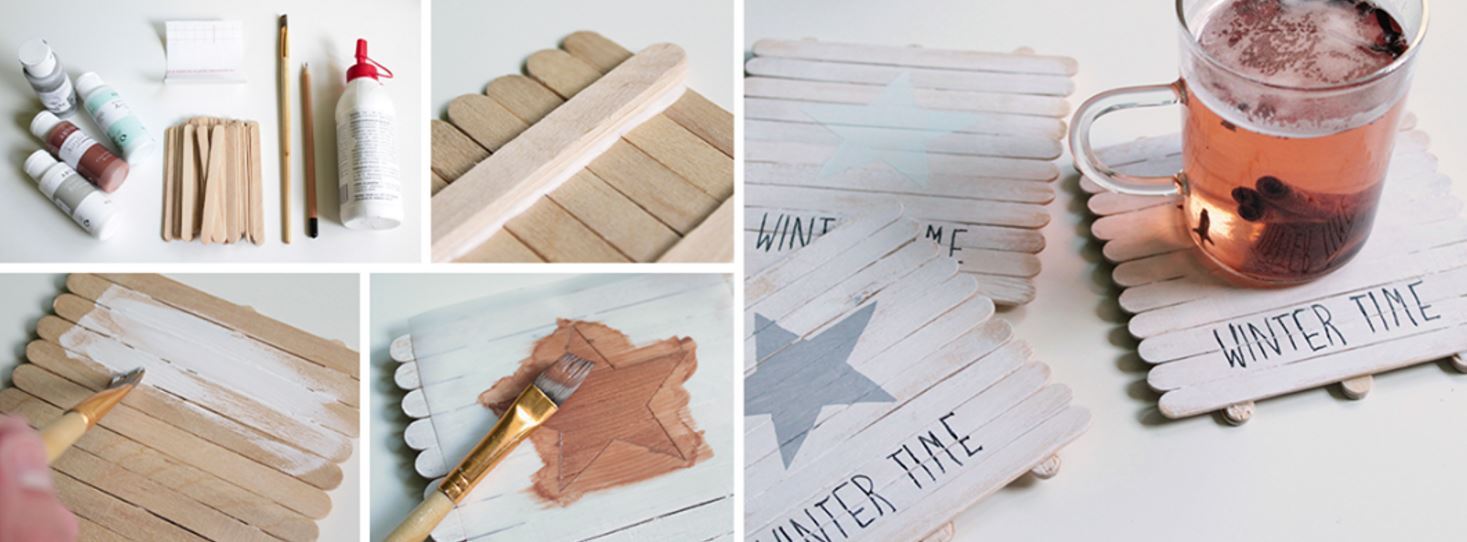 Zimné podložky pod šálku